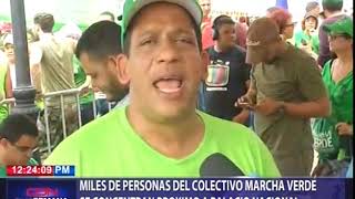 Miles de personas del colectivo Marcha Verde se concentran próximo al Palacio Nacional