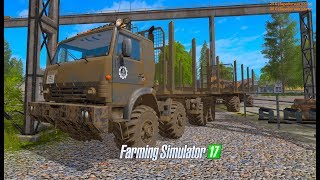 Farming Simulator 2017. РЕГИОН-18. ГРУЗОВИК КАМАЗ 8X8.