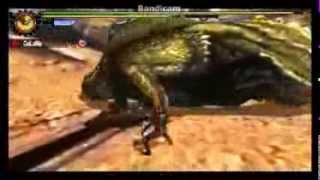 【MH4】恐怖と暴動の2頭狩り 片手剣ソロ 10分針【防具装備なし 裸】