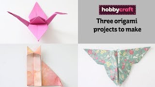 How To Make Three Origami Animals | Hobbycraft