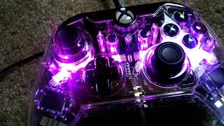 Xbox Afterglow wired controller Color Select Lighting prismatic Unboxing