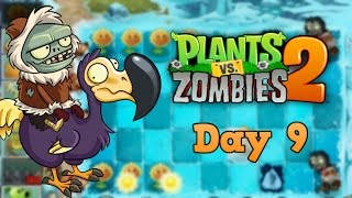 Plants vs Zombies 2 | Frostbite Caves Day 9 | Walkthrough