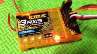 OrangeRX RX3S 3-Axis Flight Stabilizer DSM2 6CH 2.4Ghz Receiver - Setup