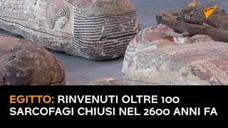 Egitto: rinvenuti oltre 100 sarcofagi chiusi nel 2600 anni fa