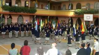 Salida del Pabellón Nacional con la canción Patria (Tierra Sagrada)