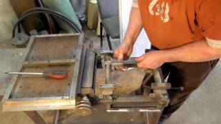 Механизм подъёма строгального стола/  The mechanism of lifting the planer table