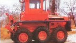 Modernization tractor dt 75 of caterpillars in the wheel