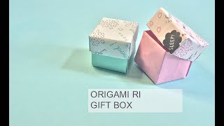 ORIGAMI- Box (Type2)  如何摺盒子 (有蓋)