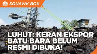 Luhut: Keran Ekspor Batu Bara Belum Resmi Dibuka