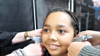 Tiana Gets Her Ears Pierced! Claire's Earrings