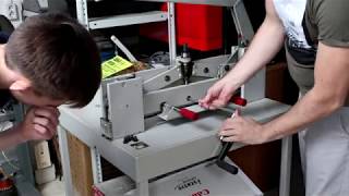 Гильотина/резак Ideal 4705/4700 (замена ножа, настройка)