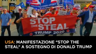 USA: manifestazione "Stop the Steal" a sostegno di Donald Trump