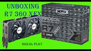 unboxing placa de video amd r7 360 xfx 2df5