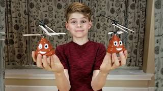 Flying Poop Emoji Dance....of DOOM!  Fail?  I tried!