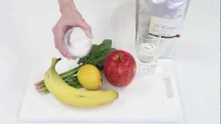 【スムージーレシピ 】#1ほうれん草のグリーンスムージー｜smoothie recipe #1