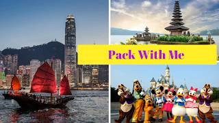 Pack with me | Hong Kong and Bali