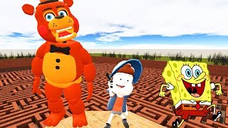АНИМАТРОНИКИ ПРОТИВ СПАНЧ БОБА И ДИППЕРА ► Garry's Mod