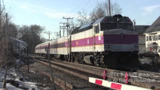 Unexpected!!! Inbound Downeaster Bears Down On Inbound MBTA!!!!