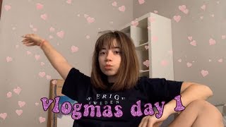 НЕ ХОЖУ НА ПАРЫ, А СИЖУ ДОМА//VLOGMAS DAY 1