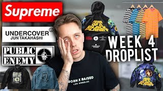 WHY THE SUPREME x UNDERCOVER x PUBLIC ENEMY COLLAB IS GOOD + WEEK 4 DROPLIST