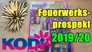 Last Minute: KODI Feuerwerksprospekt 2019/20