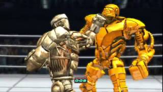 Real Steel-NEW Atom vs RED Midas & GOLDEN ATOM vs GOLDEN ZEUS(ЖИВАЯ СТАЛЬ)-ЗОЛОТЫЕ БОЙЦЫ