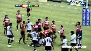 Fiji hits and cards against Japan - Pacific Nations Cup 2011