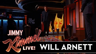 Will Arnett Walks Barefoot Over a Bed of Legos