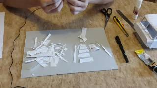 Модели из бумаги 17. Сборка капота Урала 375. Масштаб 1:18.