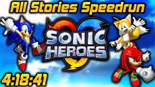 Sonic Heroes (GC): All Stories in 4:18:41 IGT