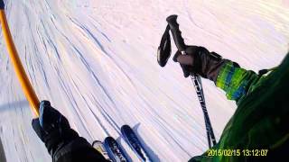 Горнолыжная база Куш -Тау. 15.02.2015. Прикольно покатались. (cool ride)
