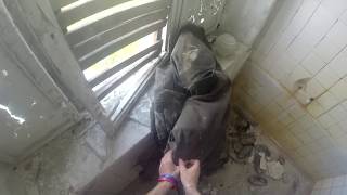 Body in an abandoned camp in Ukraine