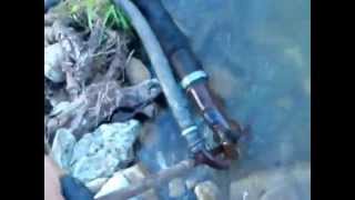 Homemade mini dredge-Самодельная мини драга