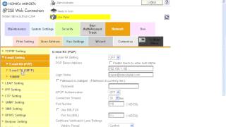 Konica Scan To Email Setup