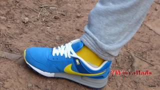 Nike Pegasus 89s In Blue And Yellow