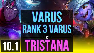 VARUS & Braum vs TRISTANA & Nautilus (ADC) | Rank 3 Varus, Quadrakill | NA Grandmaster | v10.1