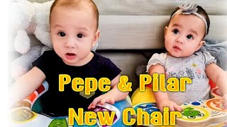 The #Twins NEw chair..Cute babies of Mar & Korena Roxas.