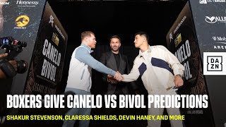 Shakur Stevenson, Claressa Shields, Devin Haney | Boxers predict Canelo Alvarez vs. Dmitry Bivol