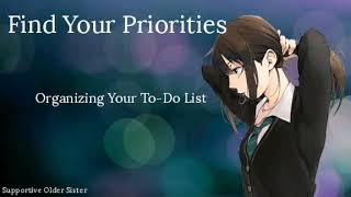 Find Your Priorities | Organizing a To-Do List (Supportive Older Sister) (F4A) [ASMR]