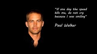 "Fast and Furious" actor Paul Walker has died... [C-Walk by XRay & Art]