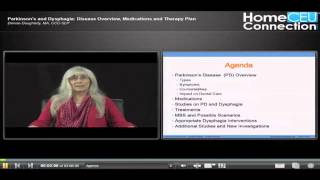 Parkinsons and Dysphagia: Disease Overview, Medications and Therapy Plan