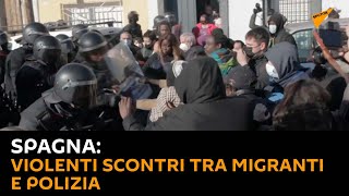 #Spagna: violenti scontri tra migranti e polizia