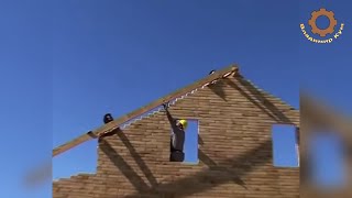 Деревянный кирпич новый строительный материал