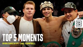 Top 5 Moments From Ryan Garcia vs. Luke Campbell Fight Night