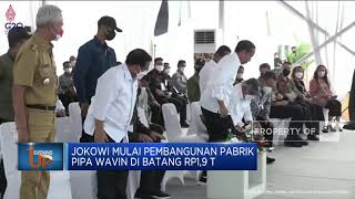 Jokowi Mulai Pembangunan Pabrik Pipa Wavin Di Batang Rp1,9 T