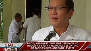 PNoy, kinuwestiyon ang desisyon ng Board of Pardons and Parole na palayain si Leviste