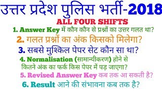 UP Police wrong questions: Answer Key