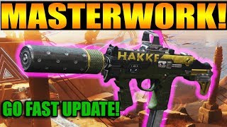 Destiny 2 | MASTERWORK Atalanta-D Submachine Gun PvP Gameplay Review | Go Fast Update Patch 1.1.4