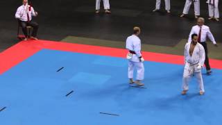 SKIF EM 2014 Dresden, senior team kumite, Denmark-Greece, Lars Henriksen