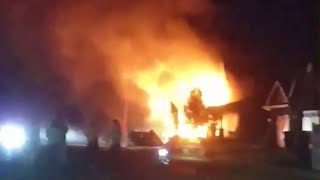 Man crashes plane into own home hours after leaving jail